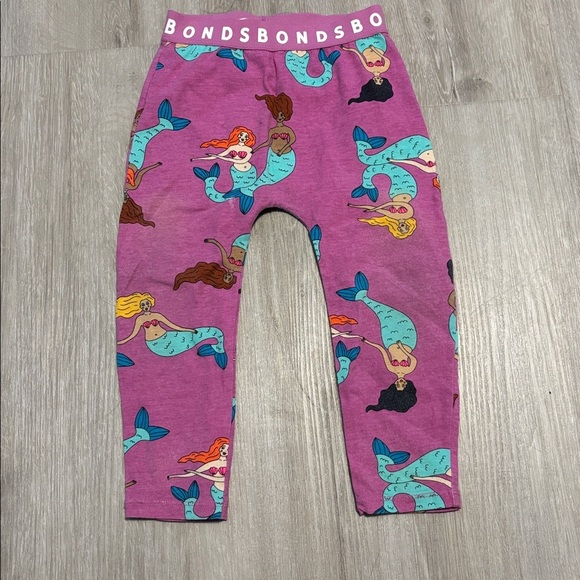 Bonds Purple Mermaid Print Leggings - Picture 1 of 1